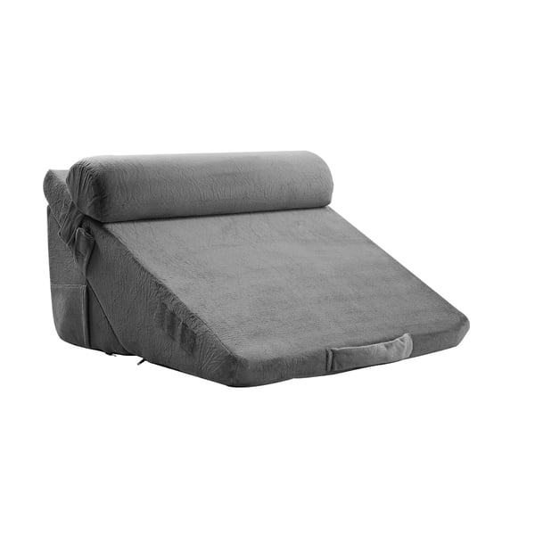 Sängkilkudde Set, 56x56x77 cm, Mörkgrå, Skumstöd