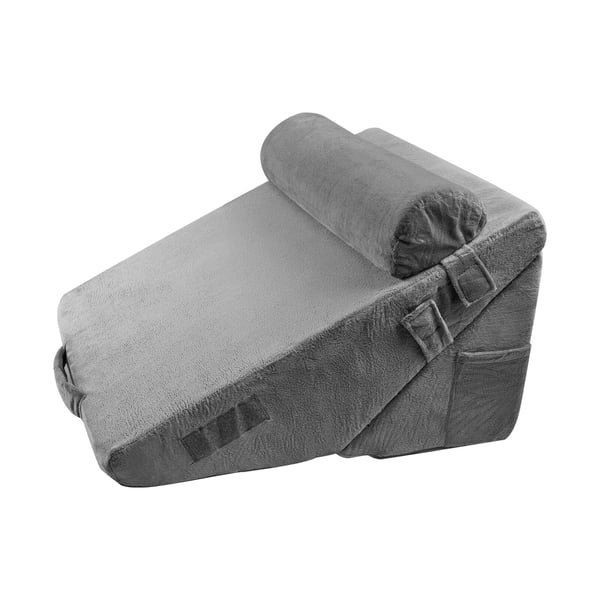 Sängkilkudde Set, 56x56x77 cm, Mörkgrå, Skumstöd