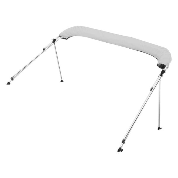 Båd Bimini-top, 600D polyester baldakin, 183x137-152x117 cm, lysegrå