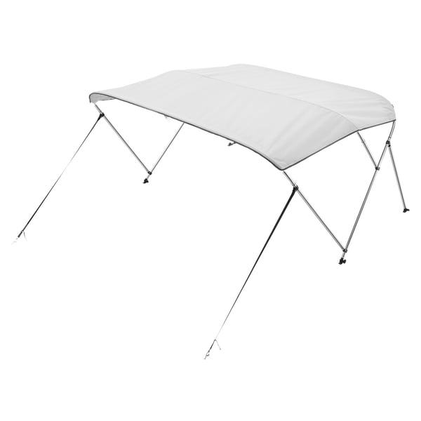 Båd Bimini-top, 600D polyester baldakin, 183x137-152x117 cm, lysegrå