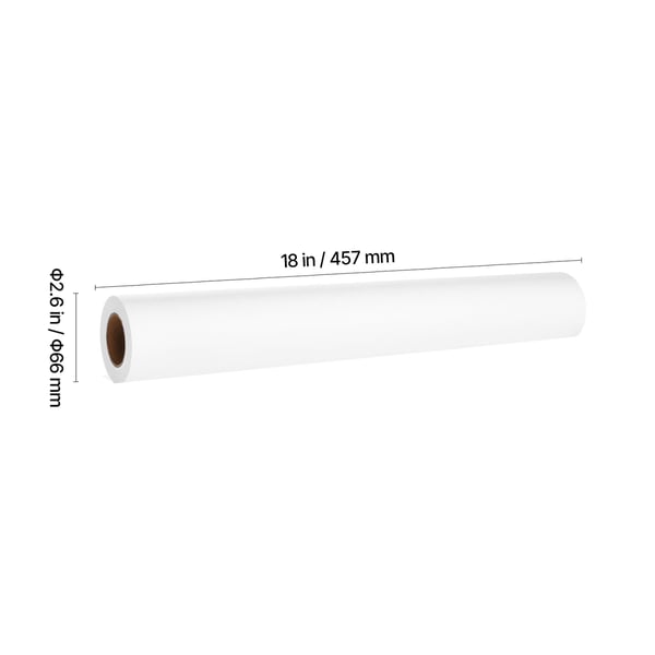 Medicinsk undersøgelsesbordpapir, 45,7x6865,8 cm, hvid, engangsbeskyttelse