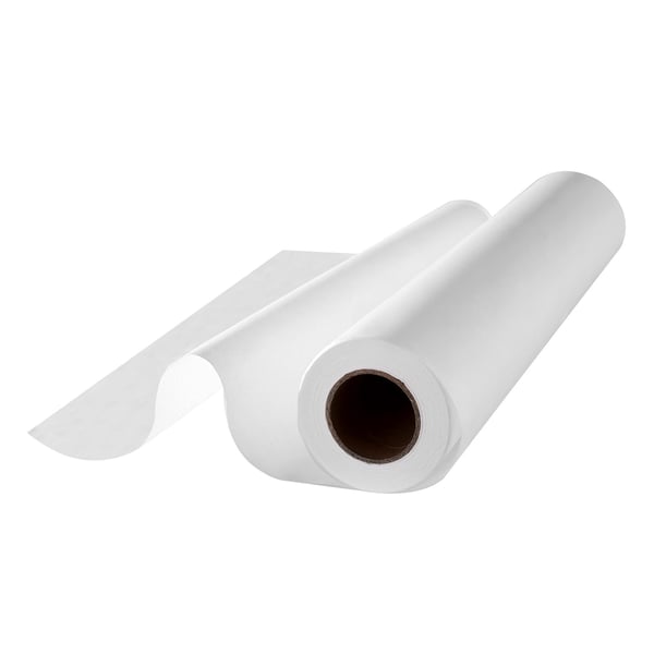 Medicinsk undersøgelsesbordpapir, 45,7x6865,8 cm, hvid, engangsbeskyttelse