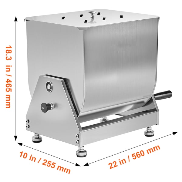 Kødmixer, 560x255x465 mm, rustfrit stål
