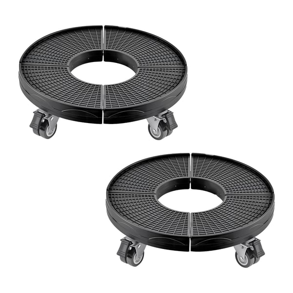 Soptunnedolly, 38x38x11 cm, Svart, Justerbar rullvagn