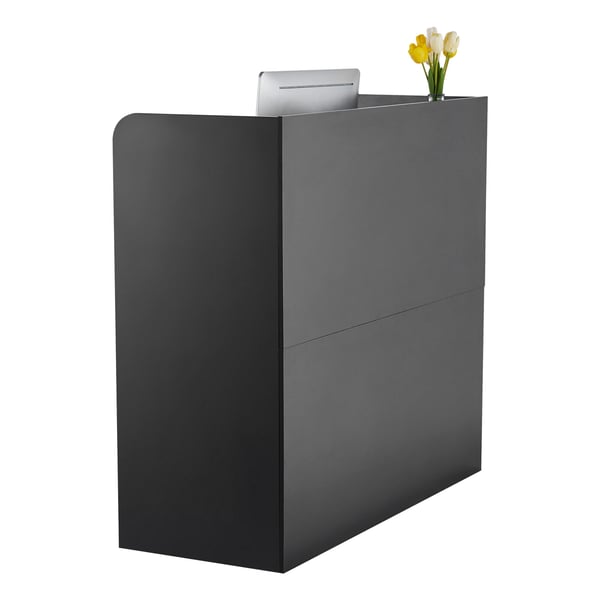 Reception Skranke, 120x48x110 cm, Sort, Opbevaring