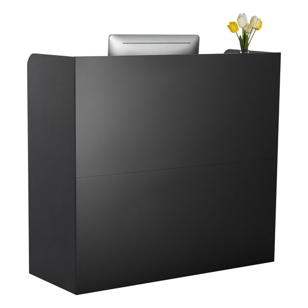 Reception Skranke, 120x48x110 cm, Sort, Opbevaring