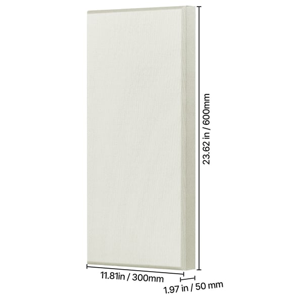 Akustikpaneler, Ljudabsorberande paneler i glasfiber, 60x30x5 cm, Beige