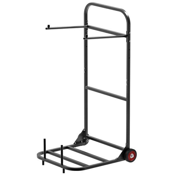 Sammenklappelig stolvogn, 1100x565x580 mm, Sort, Metalopbevaring