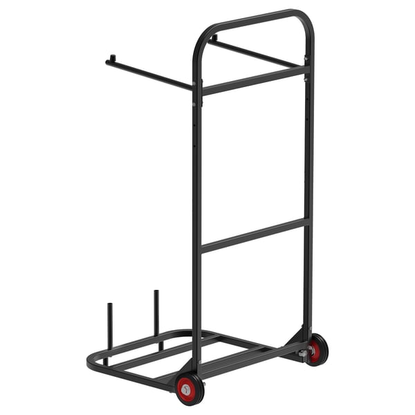 Sammenklappelig stolvogn, 1100x565x580 mm, Sort, Metalopbevaring