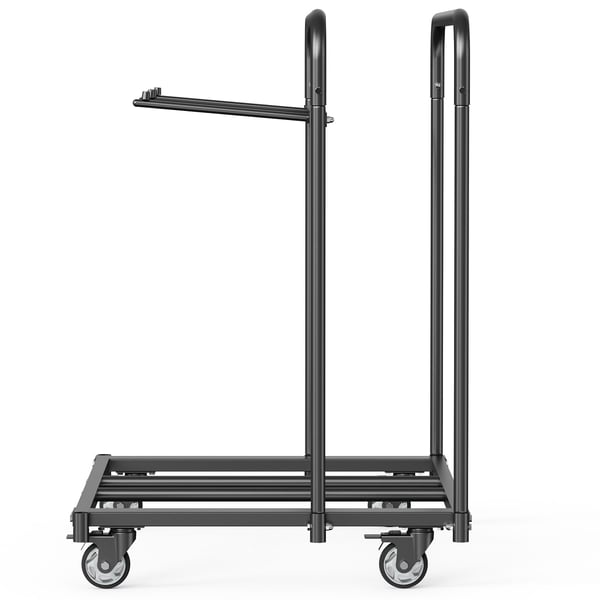 Sammenklappelig stolestativ, 115x81x120,5 cm, Sort, Stål opbevaring