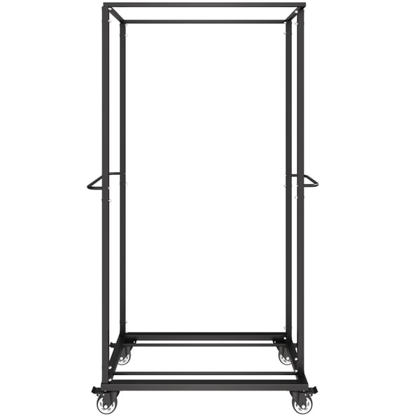 Fällbar stolsställning, 201x115x50 cm, Svart, Förvaring i metall