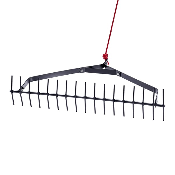 Vesikasvien harava 81x49.5x16.5 cm musta, rauta