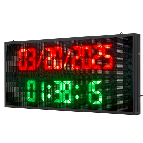 LED-skilt, Programmerbar fuldfarvet rullende displaytavle, 99x41,2x5,5 cm