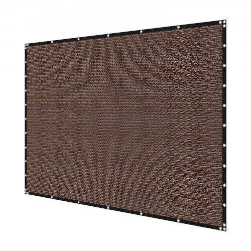 Solskyddsduk 305x366 cm Brun, HDPE-material, Utomhus
