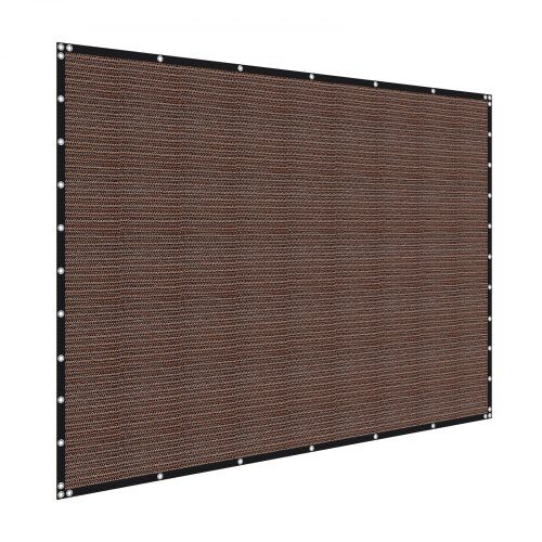 Solskyddsduk 305x366 cm Brun, HDPE-material, Utomhus