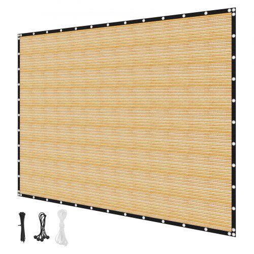 Aurinkosuojakangas, 366x610 cm, beige, HDPE-materiaali