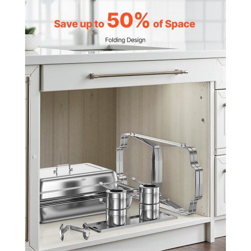 Chafing Dish Bufféset, 8 Qt 6-pack, Rostfritt Stål, Silver