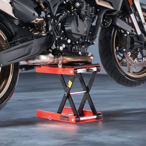 Motorcykel løftebord, 42x24x10.5 cm, stål, reparationsstander