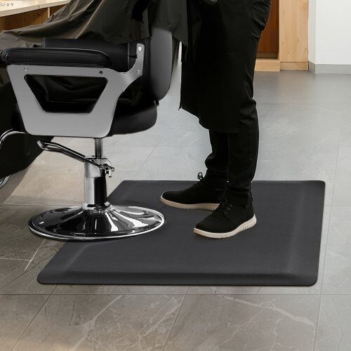 Salongmatta, 152,5x91x1,3 cm, Svart, Anti-trötthet PVC