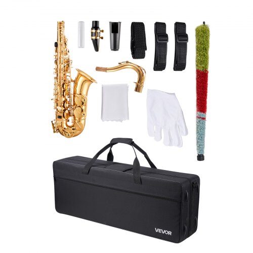 Tenorsaxofon 84x50x15 cm Guld, mässing