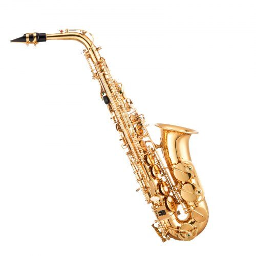 Altsaxofon, 66x21x12 cm, Guld, Mässing