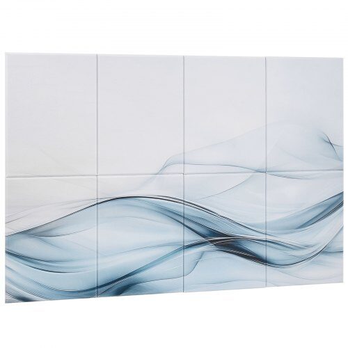 Akustikpanel, Ljuddämpande väggplatta, 120x60x1 cm, Självhäftande, Polyesterfiber