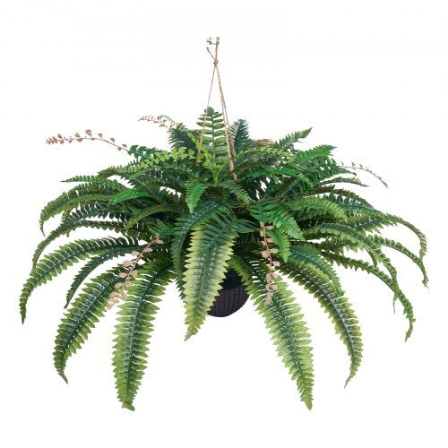 Kunstig bregne, 95x50 cm grøn, hængende kunstig plante, silke stof