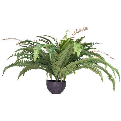 Kunstig bregne, 95x50 cm grøn, hængende kunstig plante, silke stof