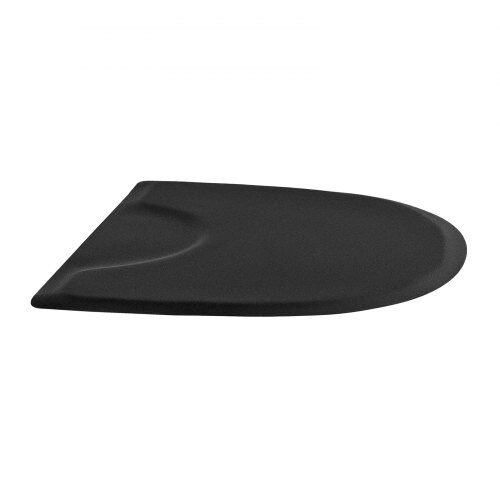 Salongstolsmatta, 1220x905x13 mm, Svart, Anti-trötthet PVC golvmatta