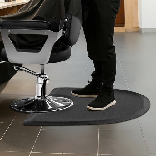 Salongstolsmatta, 1220x905x13 mm, Svart, Anti-trötthet PVC golvmatta