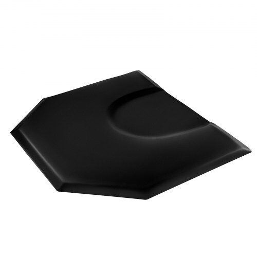 Salonstol måtte, 122,5x150,5x2,5 cm, Sort, Anti-træthed PVC