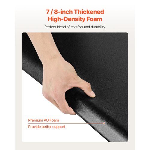 Salonstol måtte, 152,5x91,5x2,3 cm, Sort, Anti-træthed PVC