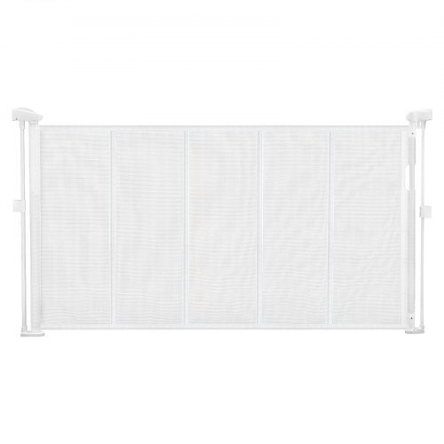 Udtrækkelig babylåge, 87x140 cm, hvid, netmateriale