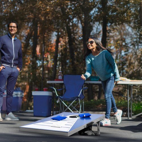 Cornhole-set, 91.5x61x25.5 cm, aluminium, utomhusspel