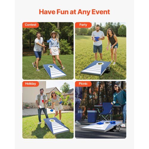 Cornhole-set, 91.5x61x25.5 cm, aluminium, utomhusspel