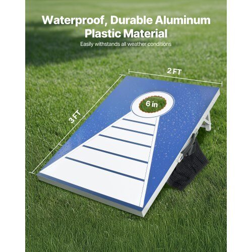 Cornhole-set, 91.5x61x25.5 cm, aluminium, utomhusspel