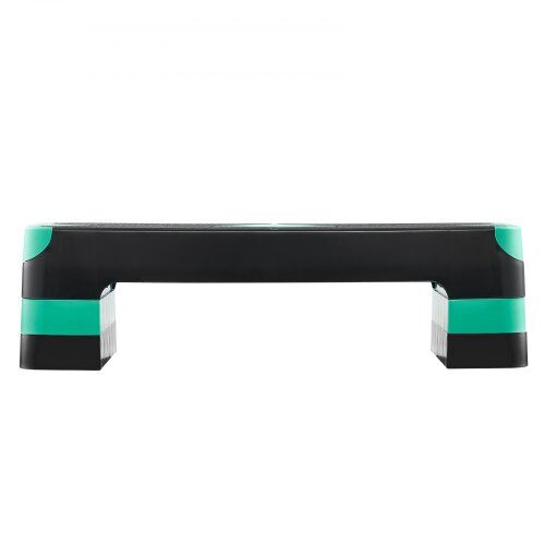 Aerobic Step Platform 71x26.7 cm Grøn, Justerbar Fitness Træning