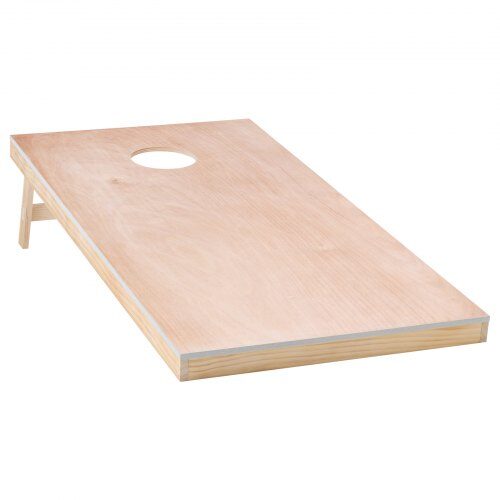 Cornhole-set, 125.5x60x30.2 cm, massivt trä, portabelt spel