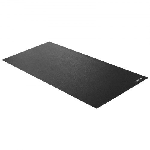 Løbebåndsmåtte, 90x200 cm, Sort, Høj-densitets PVC gulvbeskytter