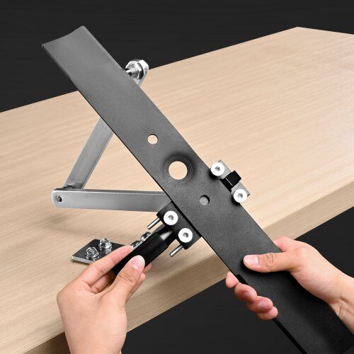 Plæneklipper klinge sliber og balancer, 30x15x16 cm, Justerbar, Aluminium