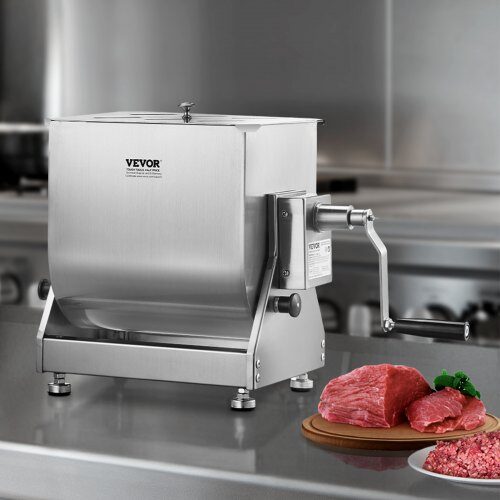 Köttmixer, 30L tippbar behållare, 61x34.5x46.5 cm, rostfritt stål