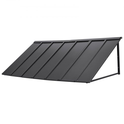 Markis, 203x91x61 cm, Svart, Metall Exteriör
