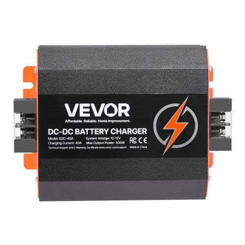 Batterioplader, 12V 40A DC til DC indbygget, 500W, smart flertrinsopladning