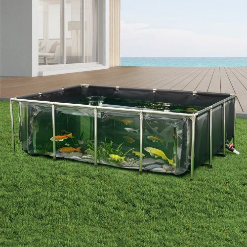 Fiske Dam, 200x140x60 cm, Sort, PVC