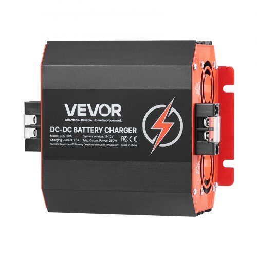 Batteriladdare, 12V 20A DC till DC 250W, aluminiumlegering