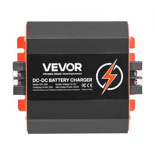 Batteriladdare, 12V 20A DC till DC 250W, aluminiumlegering