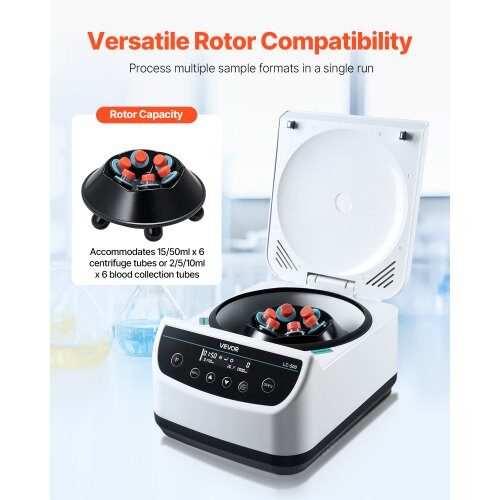 Centrifugemaskine, 38x29x20 cm, Laboratorium, Elektrisk, Lav hastighed