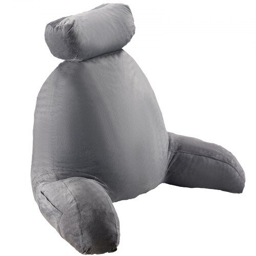 Læsepude, 103x67x73 cm, Grå, Velourstof