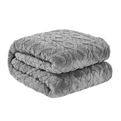 Tyngdtäcke, 152x203 cm, Grå, Sherpa-fleece