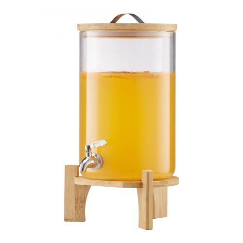 Dryckesdispenser, 20.5x20.5x43.4 cm, Transparent, Glas, Träställning